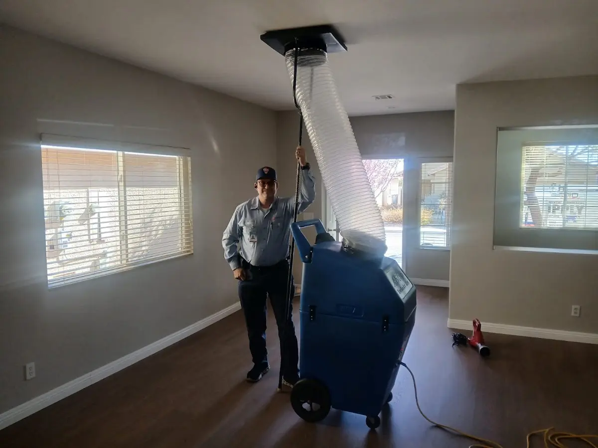 Professional Dryer Vent Cleaning work inside a Bay St. Louis home